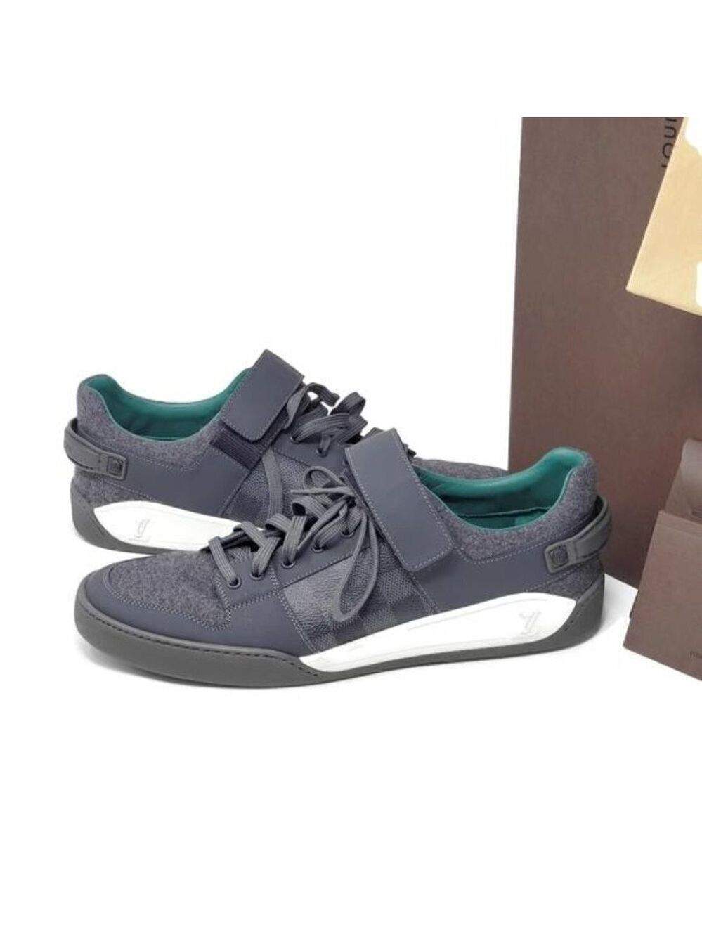 100% Authentic Louis Vuitton Graphite Elliptic Sneakers